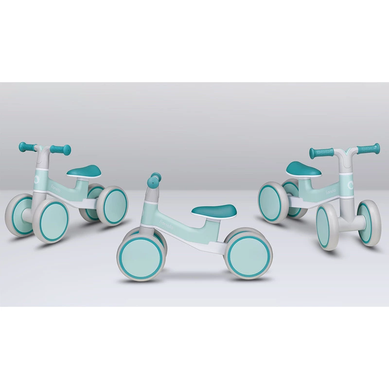 Lionelo - Bicicleta fara pedale Villy, Cu 4 roti, Din spuma EVA si TPR, Stabila, Manere moi, antiderapante, 12- 36 luni, Sustine pana la 30 kg, Certificata EN 71-1:2014, EN 71-2:2011, EN 71-3:2019, Ve [5]