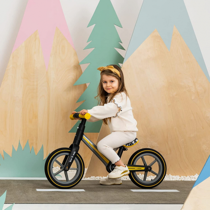 Bicicleta pliabila fara pedale Skiddou Ronny, Galben [8]
