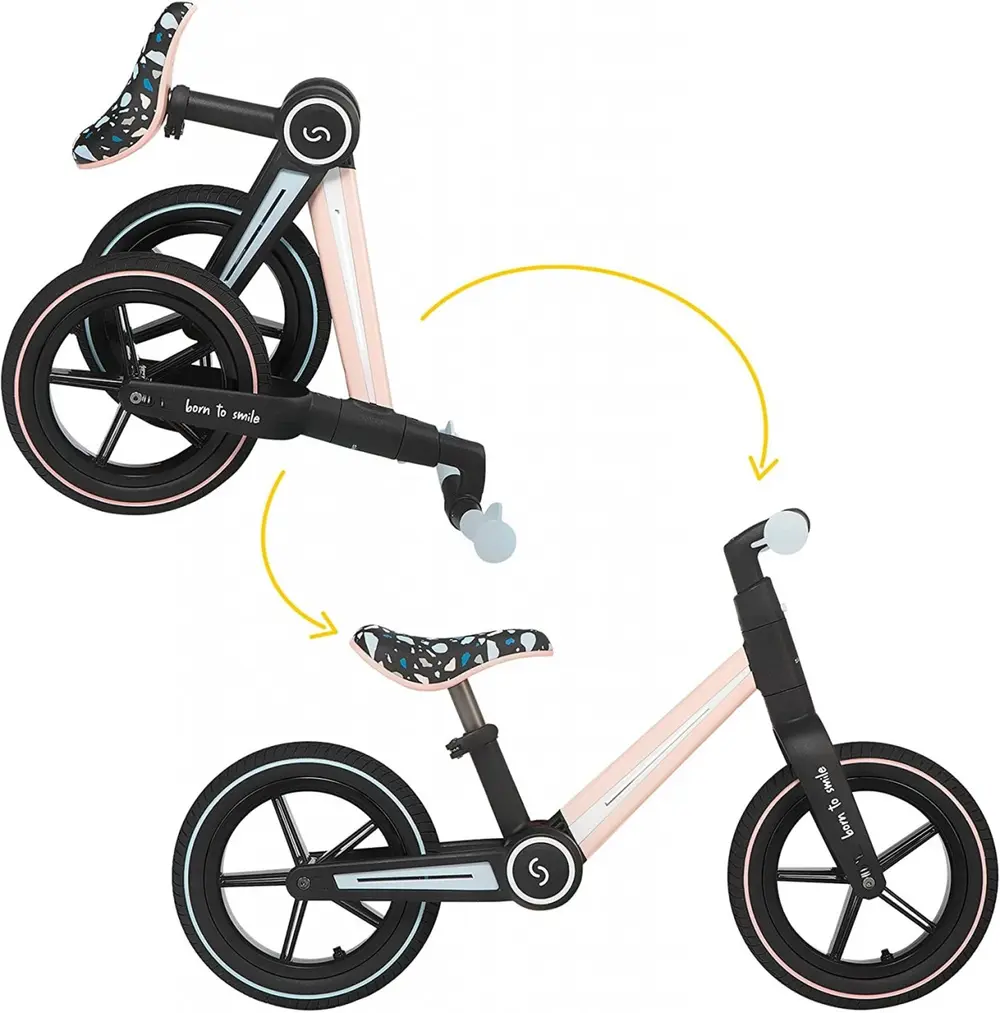 Bicicleta pliabila fara pedale Skiddou Ronny, Keep Pink, Roz [1]