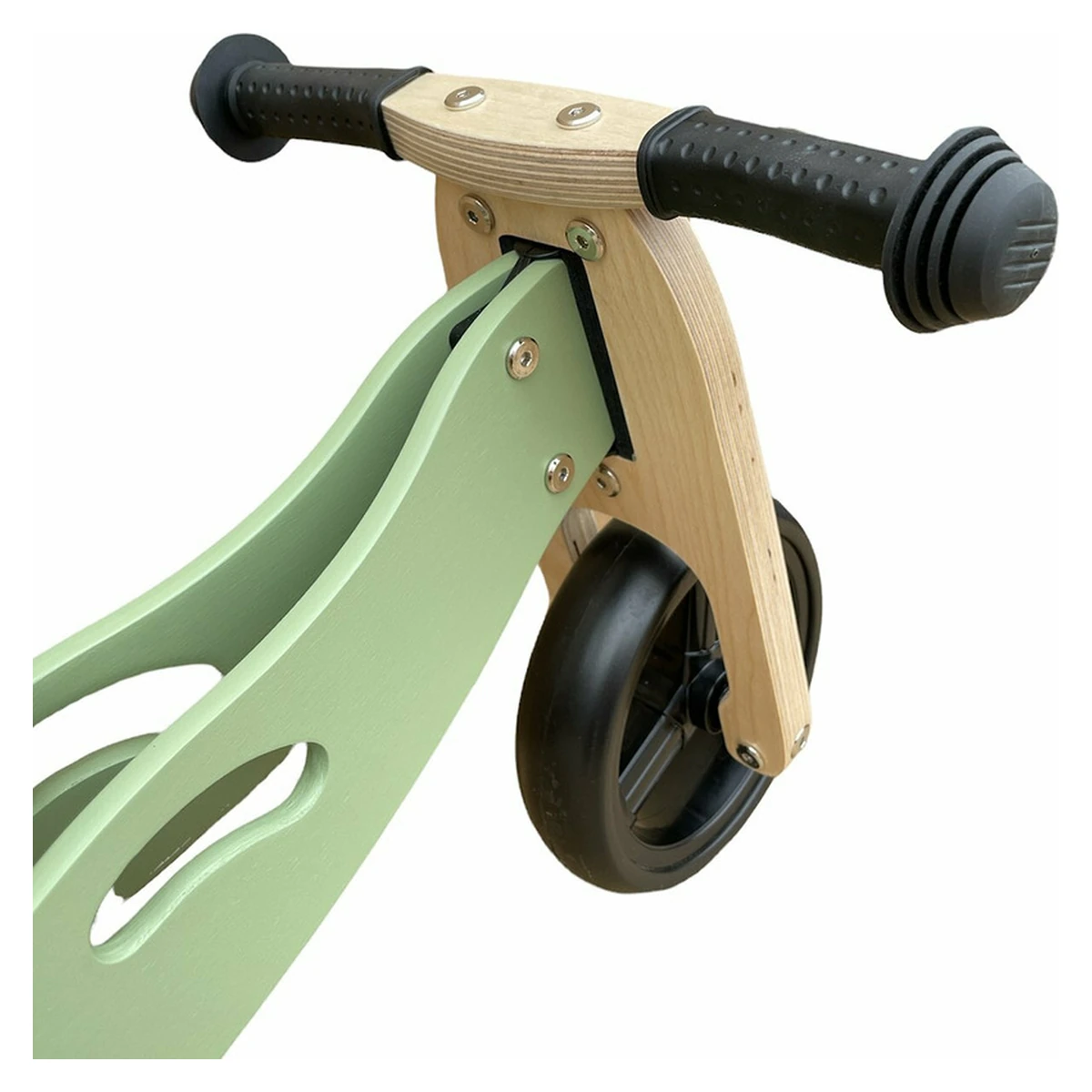 Bicicleta/tricicleta fara pedale, Free2Move, Din lemn, 2 in 1, Functie de bicicleta echilibru, 1-3 ani, Mint [6]