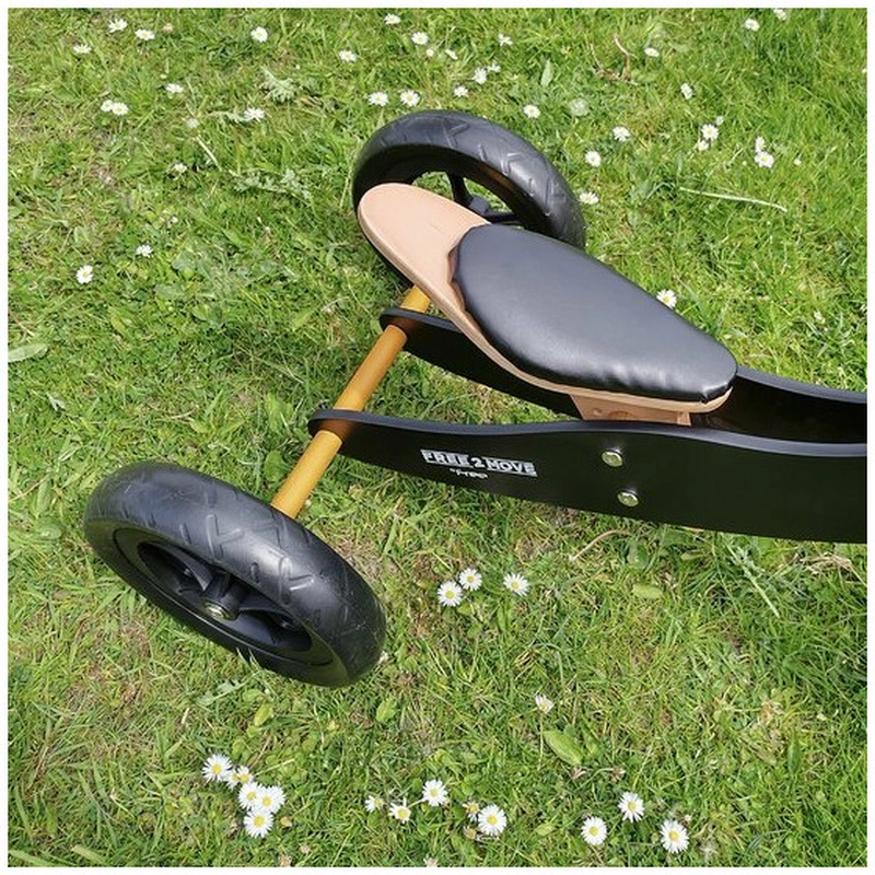 Bicicleta/tricicleta fara pedale, Free2Move, Din lemn, 2 in 1, Functie de bicicleta echilibru, 18 luni - 3 ani [7]