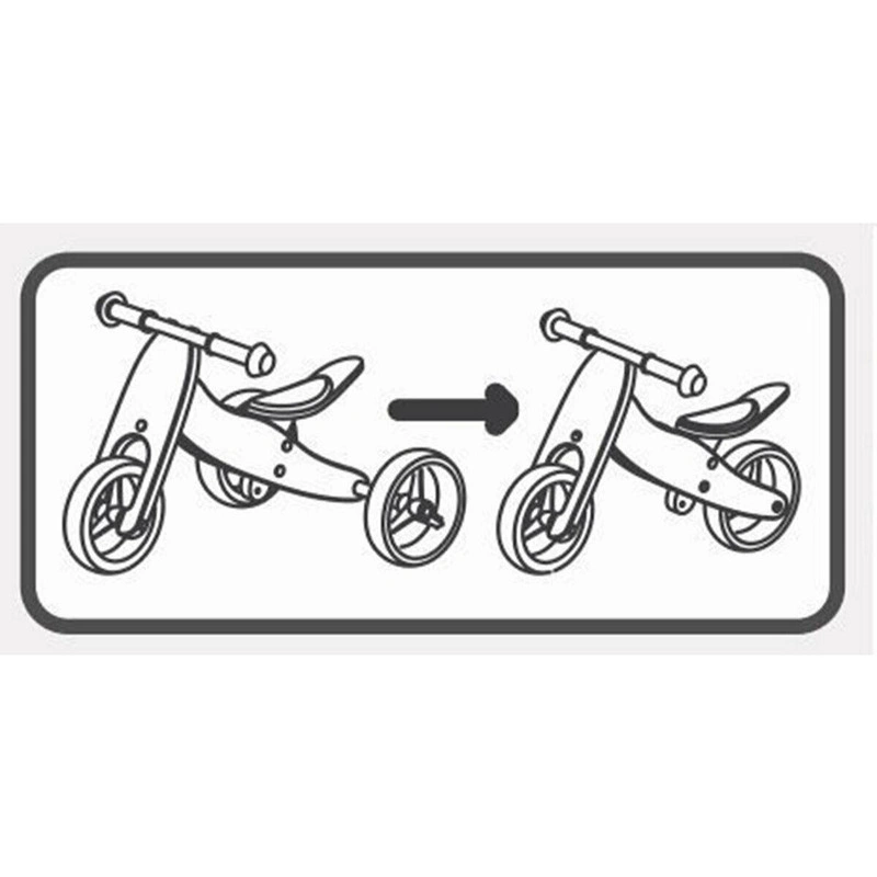 Bicicleta/tricicleta fara pedale, Free2Move, Din lemn, 2 in 1, Functie de bicicleta echilibru, 18 luni - 3 ani [11]