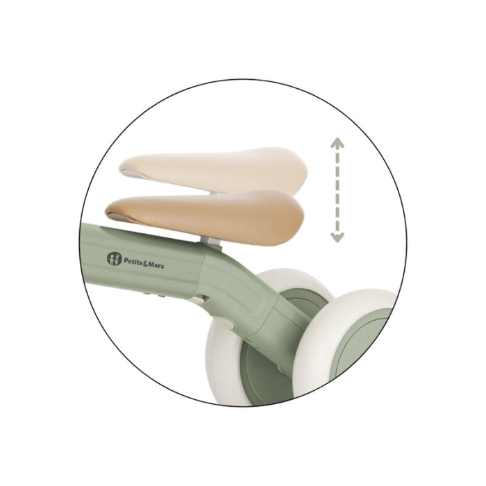 Bicicleta/tricicleta, 3 in 1 Petite&Mars, Multifunctionala, Cu/fara pedale, Ghidon directionabil, Sa reglabila pe inaltime, 2.3 kg, Pana la 25 kg, 12-36 luni, Verde [20]