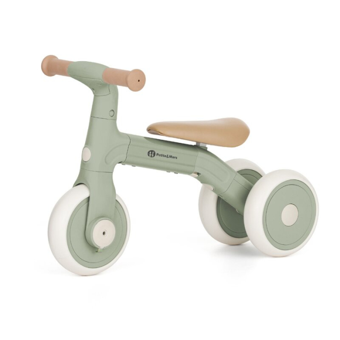 Bicicleta/tricicleta, 3 in 1 Petite&Mars, Multifunctionala, Cu/fara pedale, Ghidon directionabil, Sa reglabila pe inaltime, 2.3 kg, Pana la 25 kg, 12-36 luni, Verde [5]