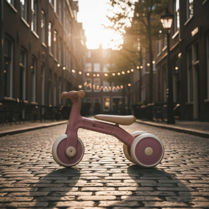 Bicicleta/tricicleta, 3 in 1 Petite&Mars, Multifunctionala, Cu/fara pedale, Ghidon directionabil, Sa reglabila pe inaltime, 2.3 kg, Pana la 25 kg, 12-36 luni, Roz [4]