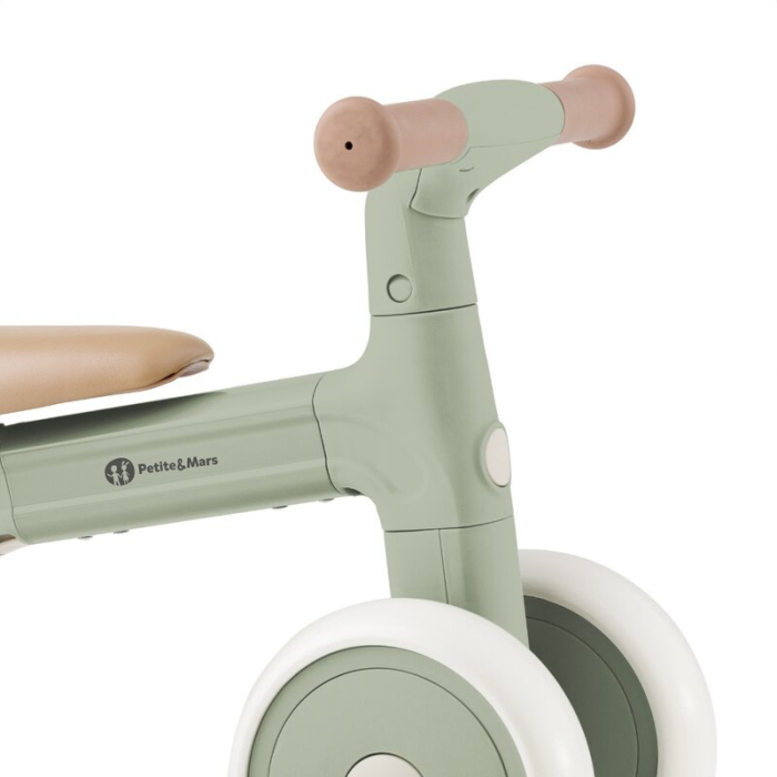 Bicicleta/tricicleta, 3 in 1 Petite&Mars, Multifunctionala, Cu/fara pedale, Ghidon directionabil, Sa reglabila pe inaltime, 2.3 kg, Pana la 25 kg, 12-36 luni, Verde [10]