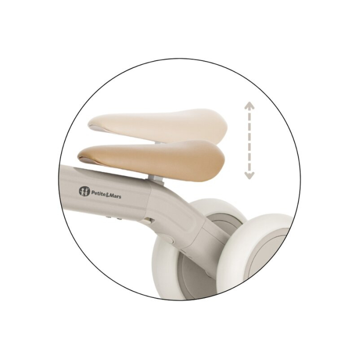 Bicicleta/tricicleta,3 in 1 Petite&Mars, Multifunctionala, Cu/fara pedale, Ghidon directionabil, Sa reglabila pe inaltime, 2.3 kg, Pana la 25 kg, 12-36 luni, Bej [16]