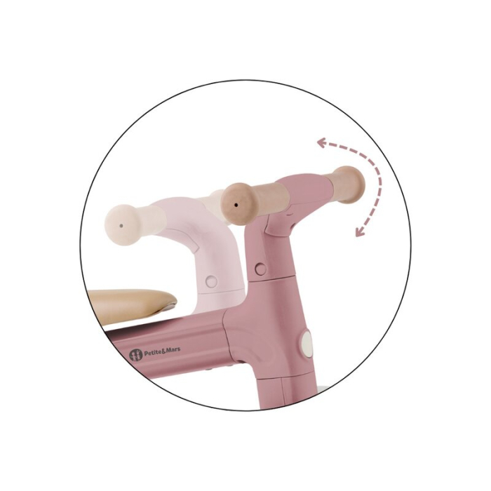Bicicleta/tricicleta, 3 in 1 Petite&Mars, Multifunctionala, Cu/fara pedale, Ghidon directionabil, Sa reglabila pe inaltime, 2.3 kg, Pana la 25 kg, 12-36 luni, Roz [14]