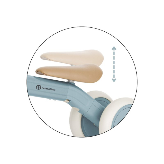 Bicicleta/tricicleta, 3 in 1 Petite&Mars, Multifunctionala, Cu/fara pedale, Ghidon directionabil, Sa reglabila pe inaltime, 2.3 kg, Pana la 25 kg, 12-36 luni, Albastru [16]