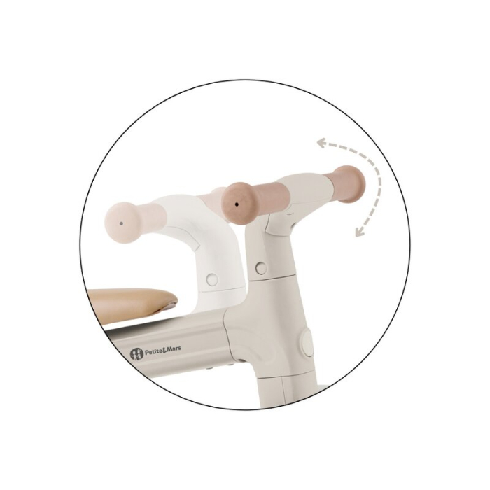 Bicicleta/tricicleta,3 in 1 Petite&Mars, Multifunctionala, Cu/fara pedale, Ghidon directionabil, Sa reglabila pe inaltime, 2.3 kg, Pana la 25 kg, 12-36 luni, Bej [15]