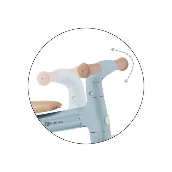 Bicicleta/tricicleta, 3 in 1 Petite&Mars, Multifunctionala, Cu/fara pedale, Ghidon directionabil, Sa reglabila pe inaltime, 2.3 kg, Pana la 25 kg, 12-36 luni, Albastru [15]