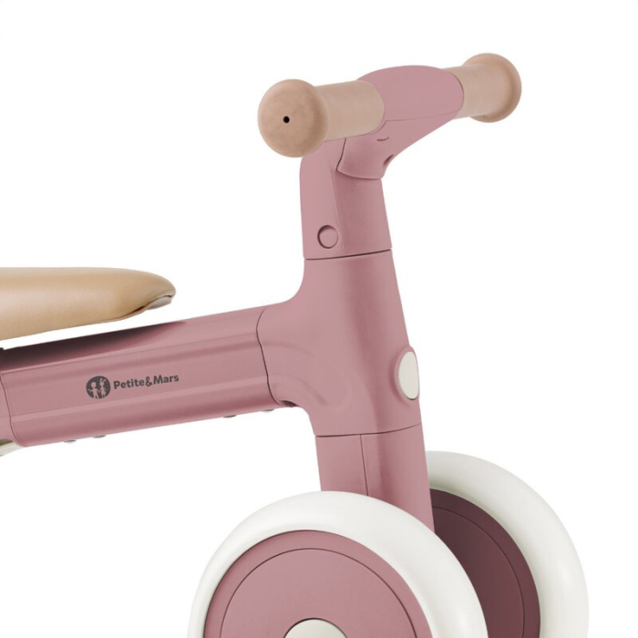 Bicicleta/tricicleta, 3 in 1 Petite&Mars, Multifunctionala, Cu/fara pedale, Ghidon directionabil, Sa reglabila pe inaltime, 2.3 kg, Pana la 25 kg, 12-36 luni, Roz [8]