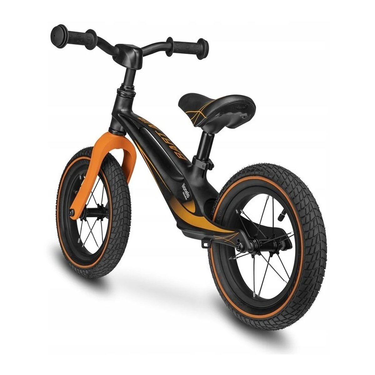 Lionelo - Bicicleta usoara Bart Air, Fara pedale, Cu roti gonflabile, Cu cadru din magneziu, Cu ghidon si sa reglabile, Greutate 3.8 Kg, 12 inch, Conform cu standardul european de securitate EN71, Neg [3]