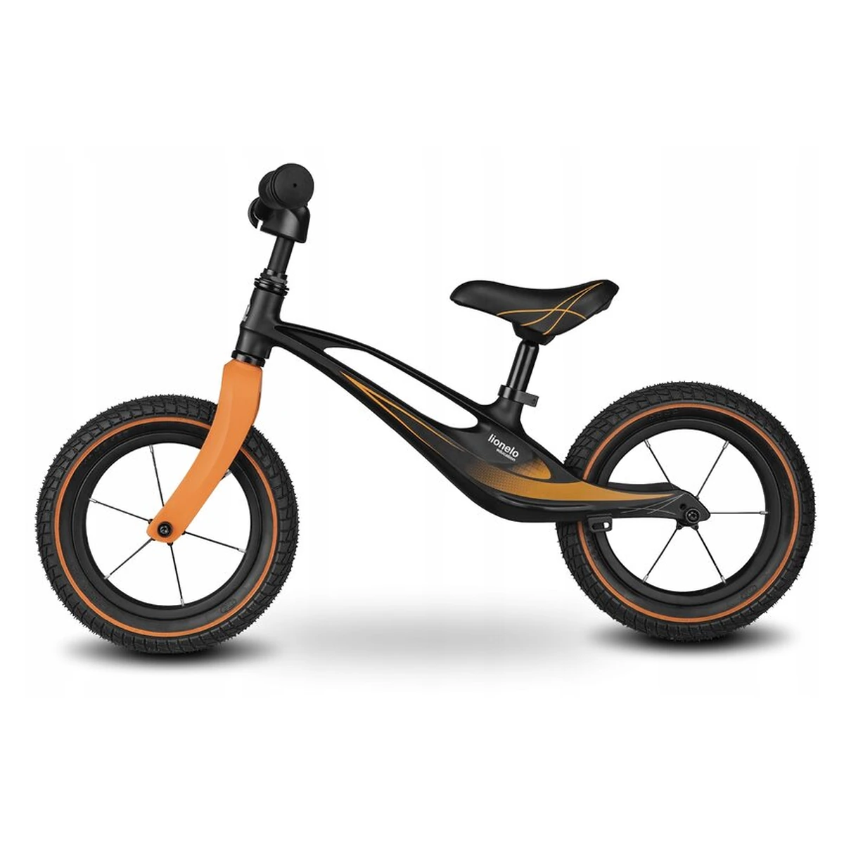 Lionelo - Bicicleta usoara Bart Air, Fara pedale, Cu roti gonflabile, Cu cadru din magneziu, Cu ghidon si sa reglabile, Greutate 3.8 Kg, 12 inch, Conform cu standardul european de securitate EN71, Neg [4]