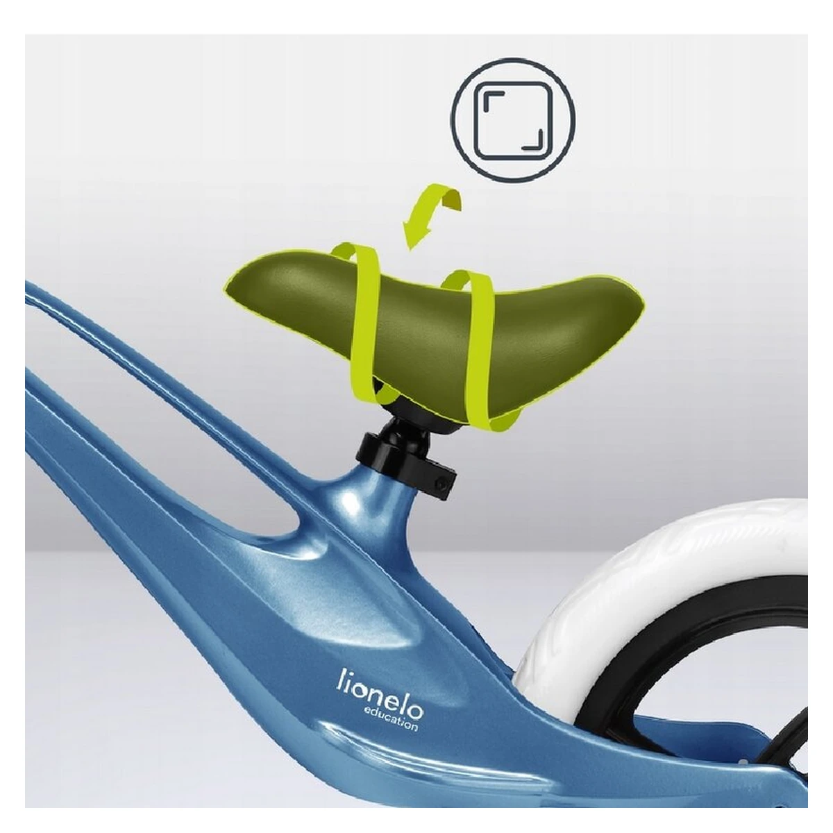 Lionelo - Bicicleta usoara Bart, Fara pedale, Cu cadru din magneziu, Cu ghidon si sa reglabile, Greutate 3 Kg, 12 inch, Conform cu standardul european de securitate EN71, Sky Blue [19]