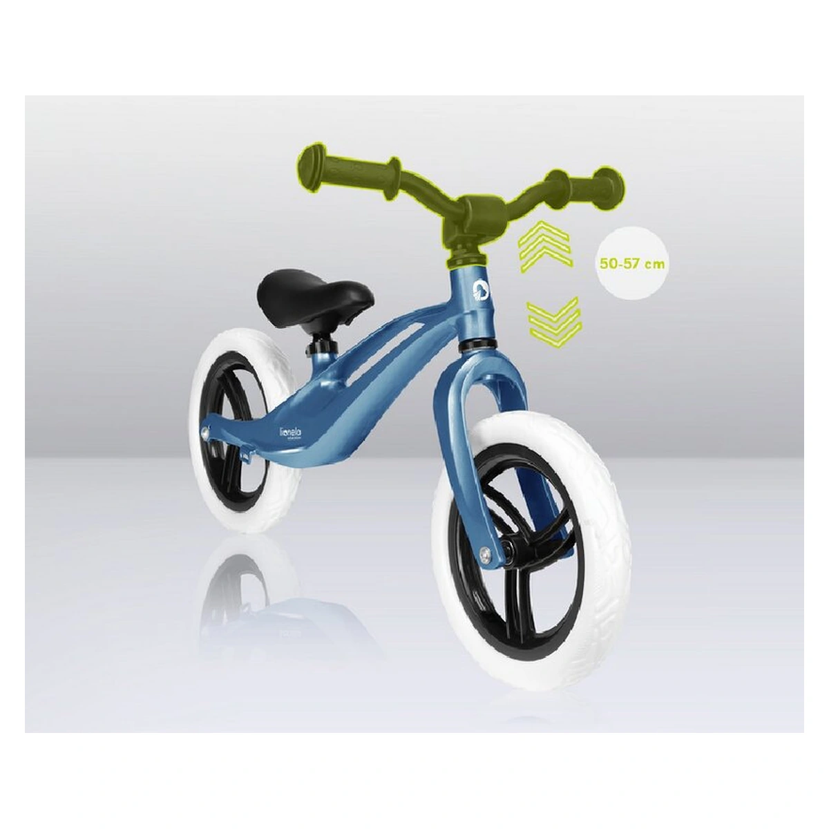 Lionelo - Bicicleta usoara Bart, Fara pedale, Cu cadru din magneziu, Cu ghidon si sa reglabile, Greutate 3 Kg, 12 inch, Conform cu standardul european de securitate EN71, Sky Blue [15]