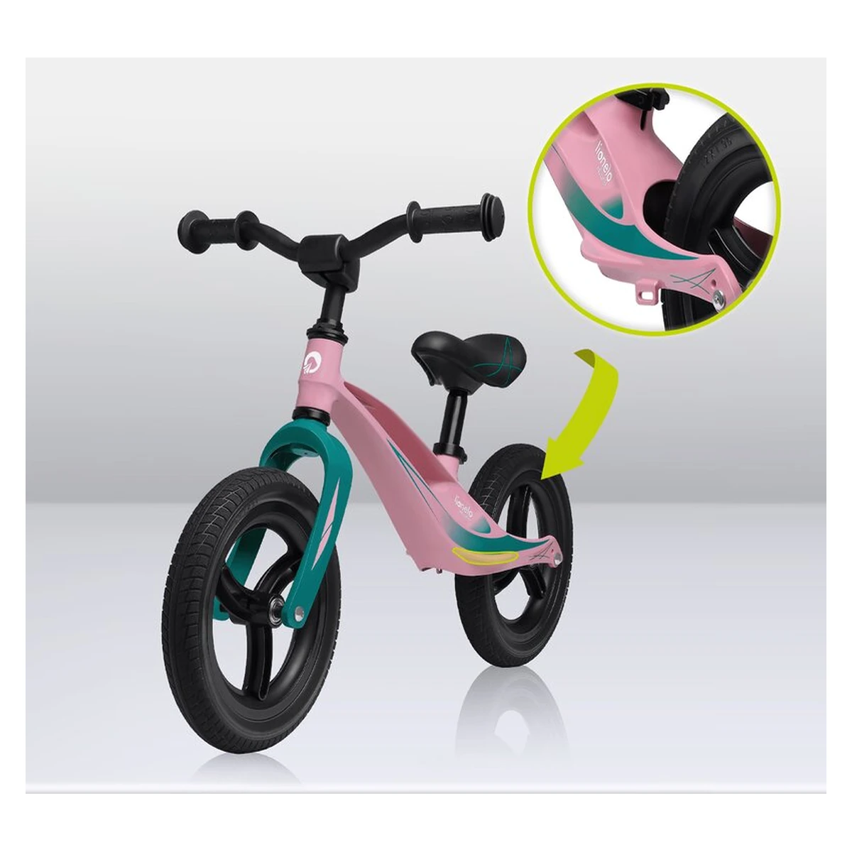 Bicicleta usoara Bart Tour, Fara pedale, Cu cadru din magneziu, Cu ghidon si sa reglabile, Greutate 3.8 Kg, 12 inch [14]