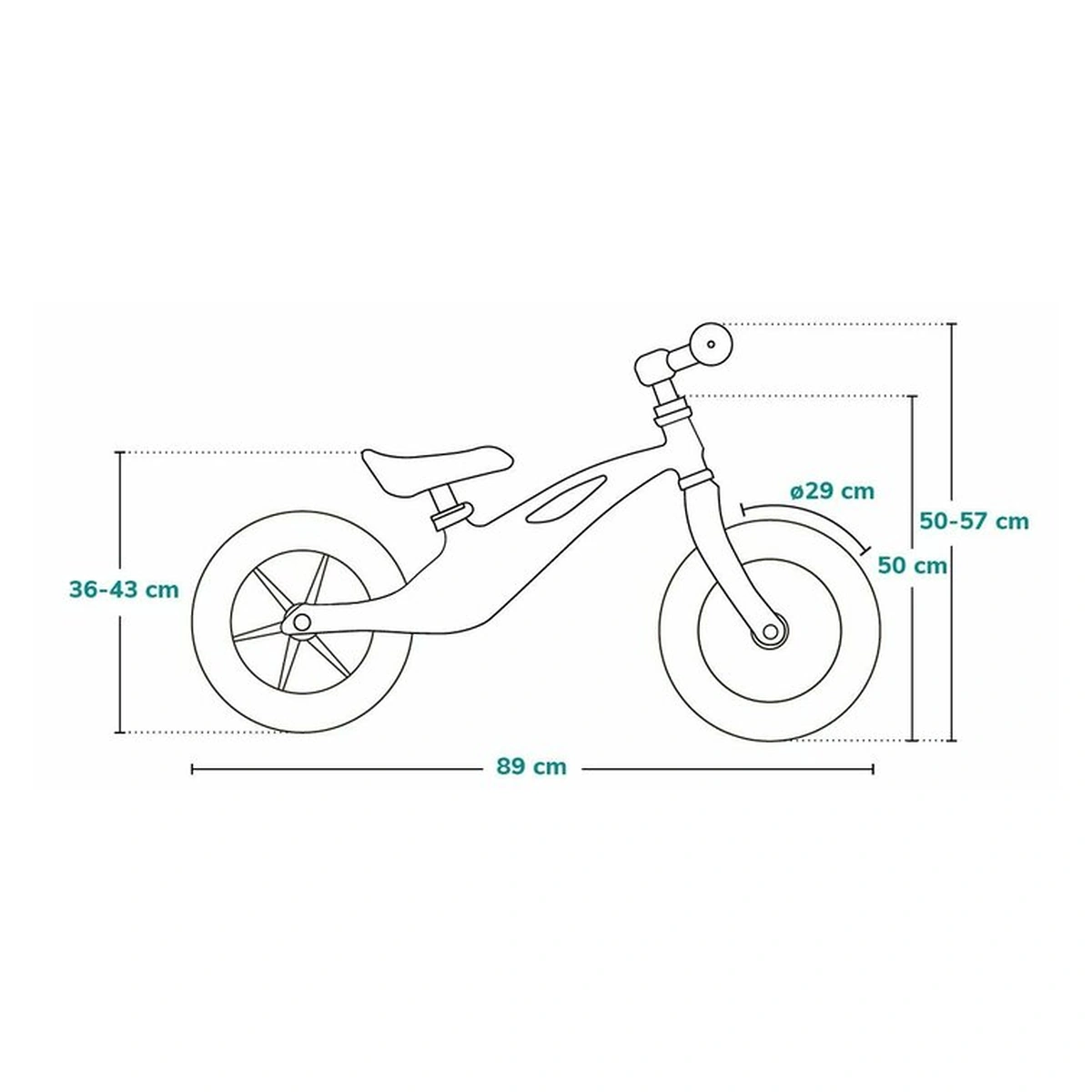 Bicicleta usoara Bart Tour, Fara pedale, Cu cadru din magneziu, Cu ghidon si sa reglabile, Greutate 3.8 Kg, 12 inch [23]