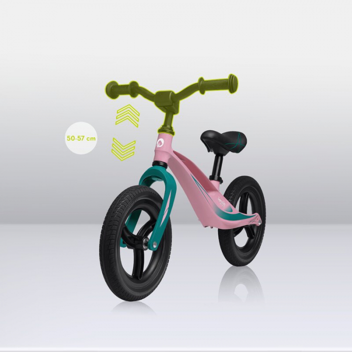 Bicicleta usoara Bart Tour, Fara pedale, Cu cadru din magneziu, Cu ghidon si sa reglabile, Greutate 3.8 Kg, 12 inch [8]
