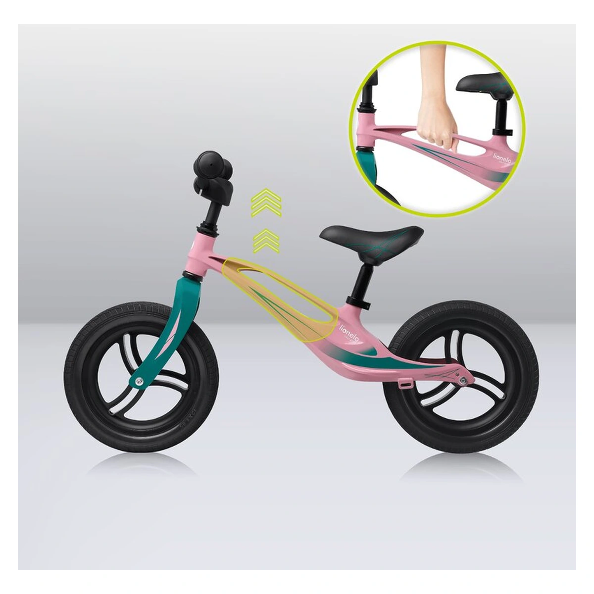 Bicicleta usoara Bart Tour, Fara pedale, Cu cadru din magneziu, Cu ghidon si sa reglabile, Greutate 3.8 Kg, 12 inch [12]