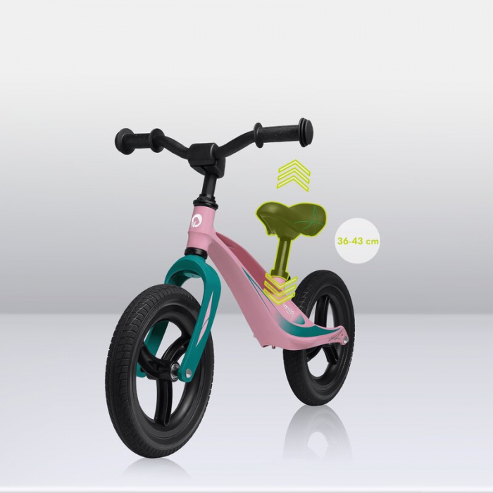 Bicicleta usoara Bart Tour, Fara pedale, Cu cadru din magneziu, Cu ghidon si sa reglabile, Greutate 3.8 Kg, 12 inch [9]