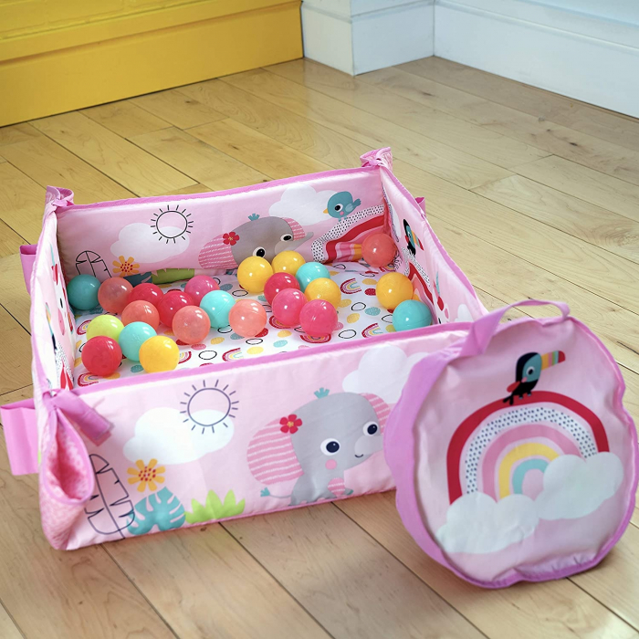 Salteluta de activitati 5 in 1 Gym & Ball Pit Rainbow Tropics [6]