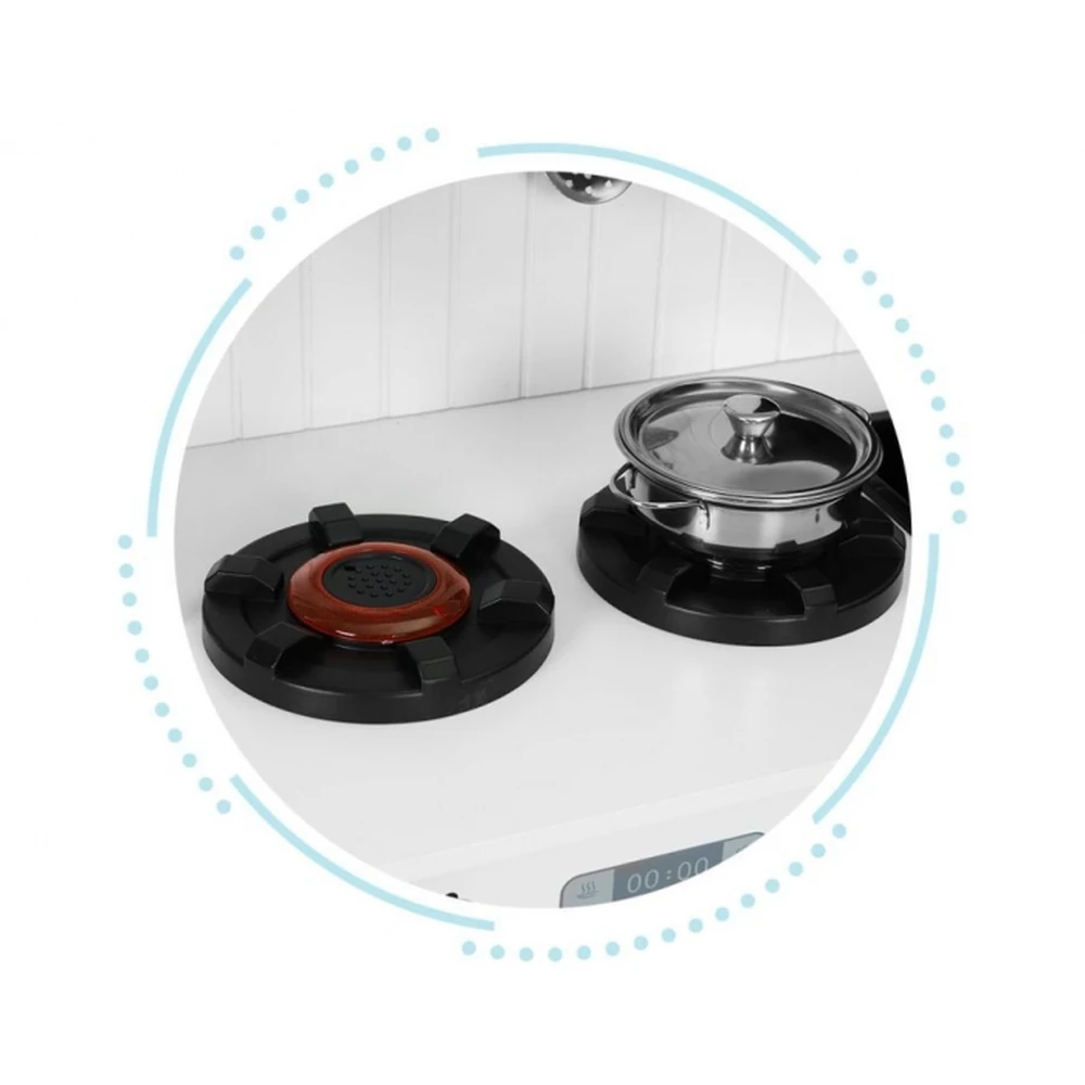 Bucatarie din lemn cu accesorii Ecotoys - Alb [6]