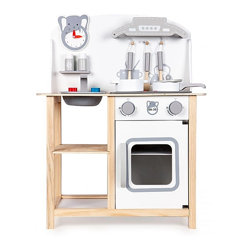 Bucatarie din lemn cu sunete + accesorii - Ecotoys [2]