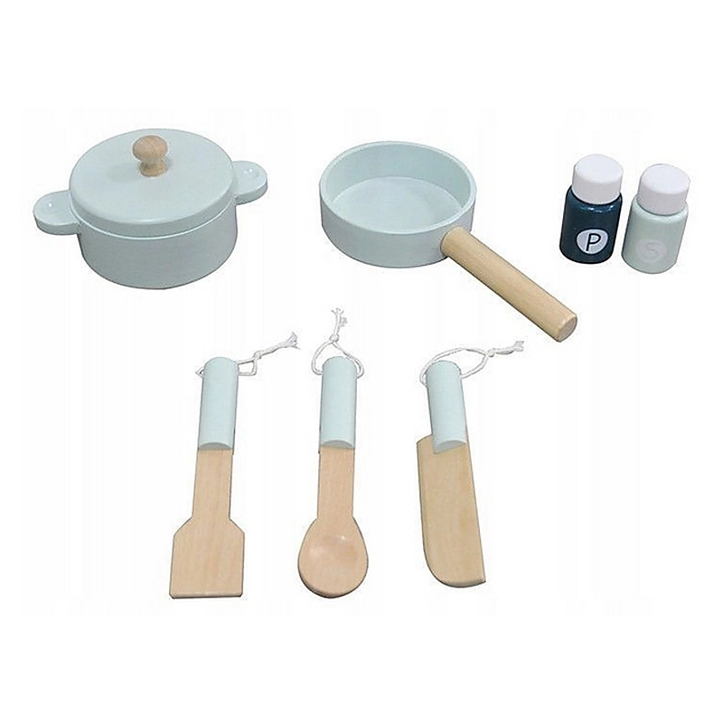 Bucatarie din lemn cu tabla pentru retete - Ecotoys [4]