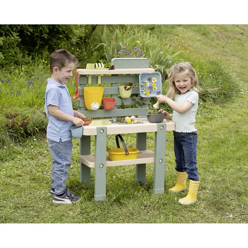 Bucatarie Smoby Mud Kitchen cu 15 accesorii [5]