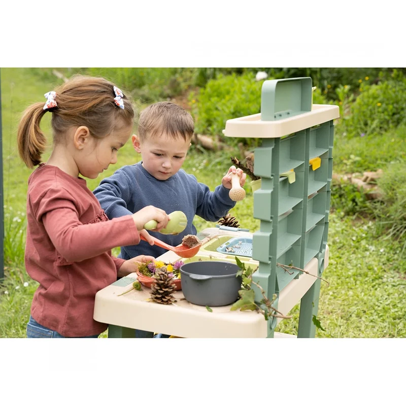 Bucatarie Smoby Mud Kitchen cu 15 accesorii [8]