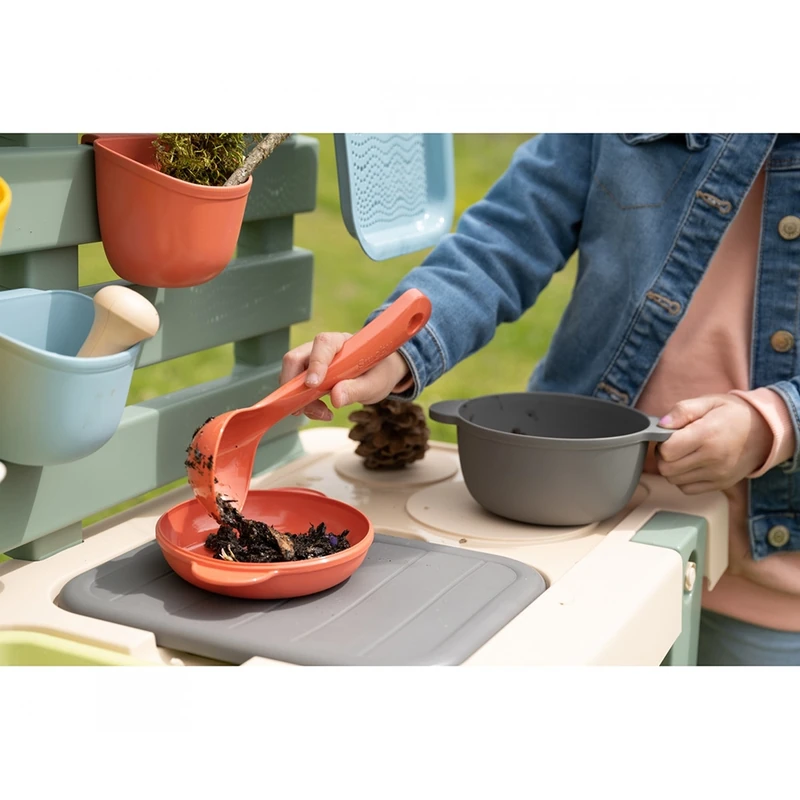 Bucatarie Smoby Mud Kitchen cu 15 accesorii [9]