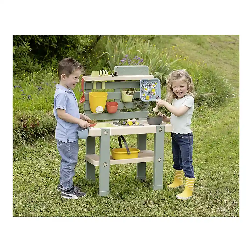 Bucatarie Smoby Mud Kitchen cu 15 accesorii [4]