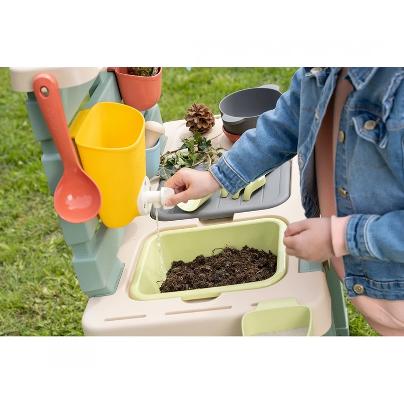 Bucatarie Smoby Mud Kitchen cu 15 accesorii [7]