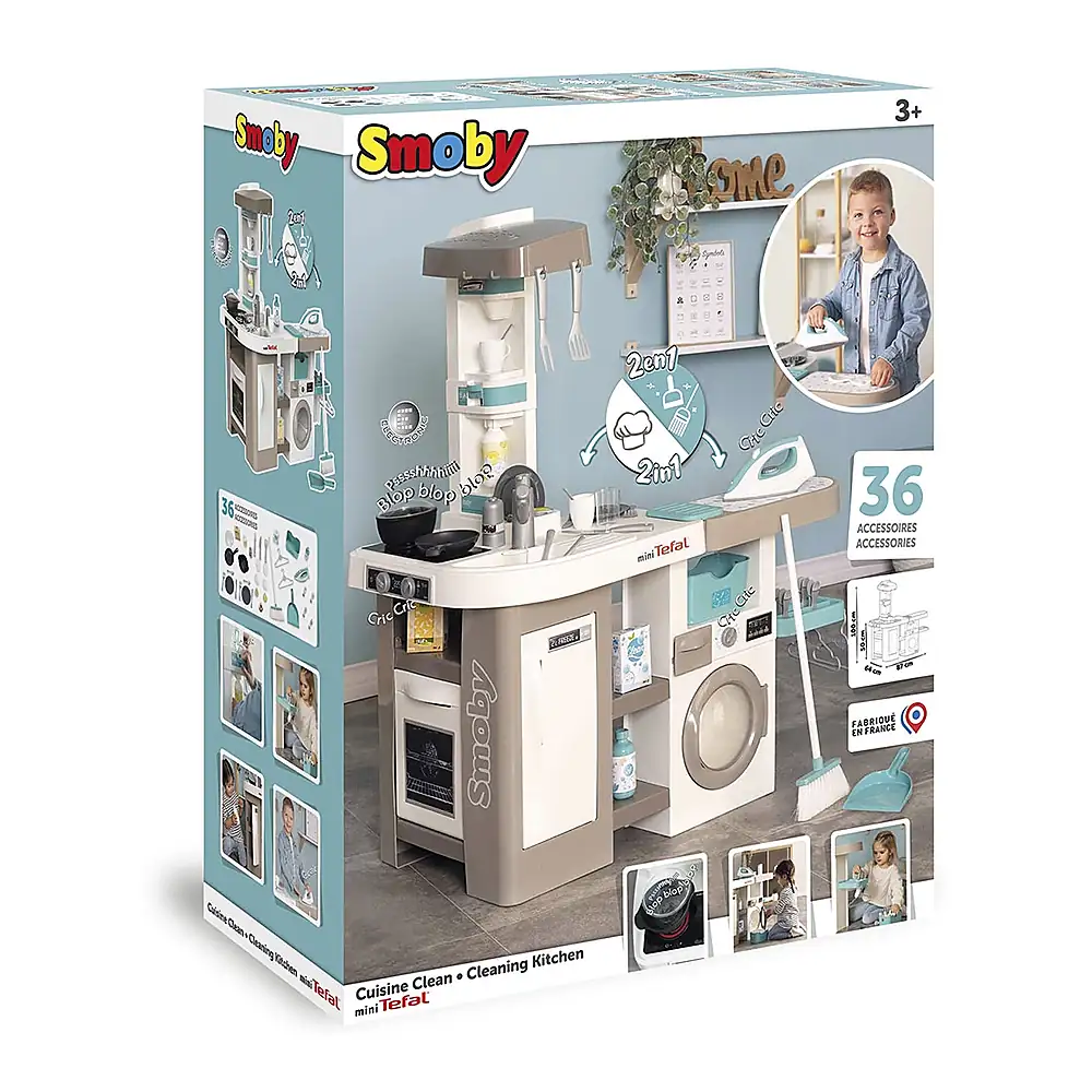Bucatarie Smoby Tefal Cleaning [15]