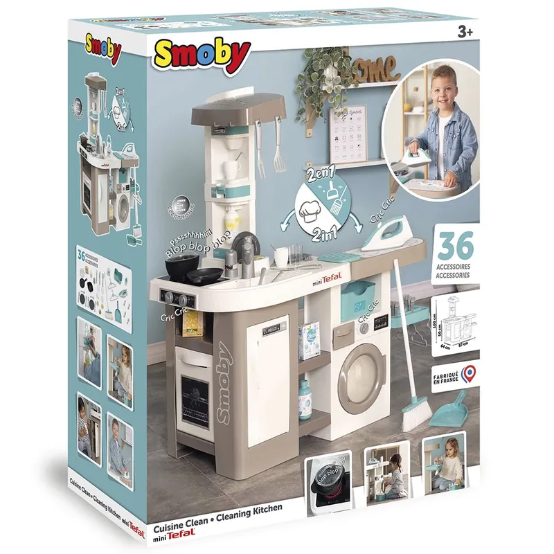 Bucatarie Smoby Tefal Cleaning [5]