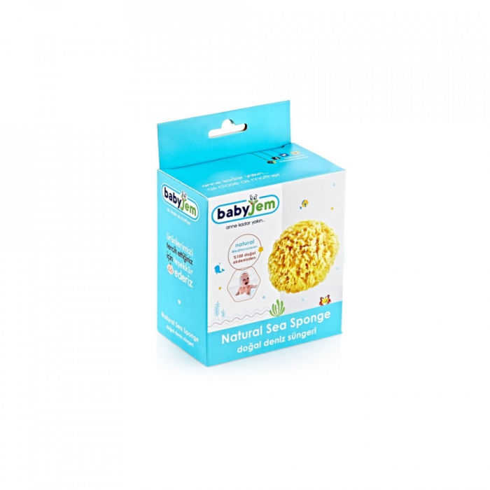 Burete natural pentru bebelusi BabyJem Sea Sponge [3]