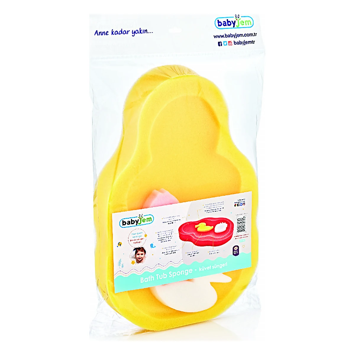 Burete suport pentru baie Galben BabyJem 0luni + [4]