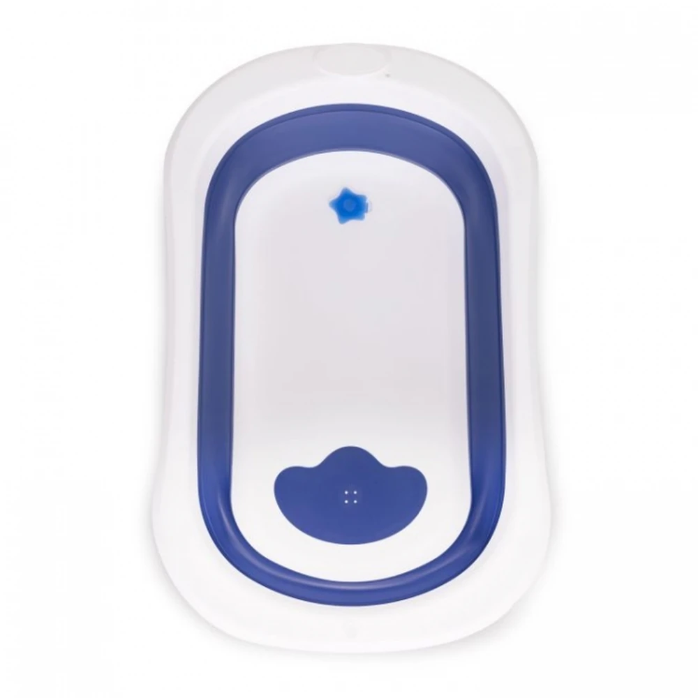 Cadita de baie pliabila cu dop de scurgere, Ecotoys - Albastru [4]