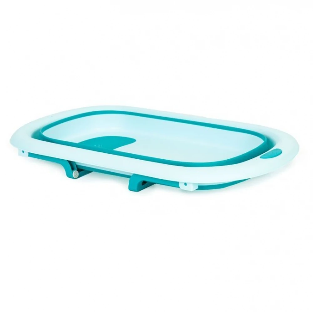 Cadita de baie pliabila cu dop de scurgere, Ecotoys - Albastru [5]