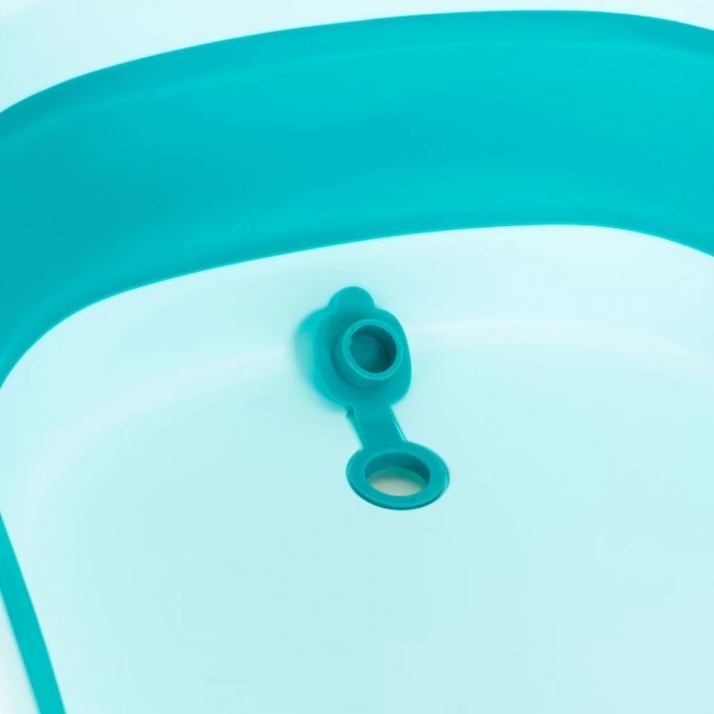 Cadita de baie pliabila cu dop de scurgere, Ecotoys - Albastru [8]