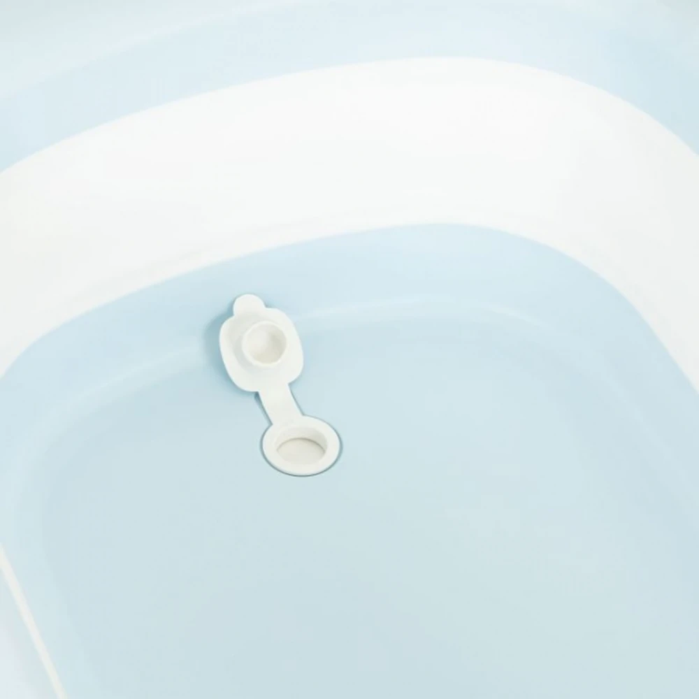 Cadita de baie pliabila cu dop de scurgere, Ecotoys - Gri [8]