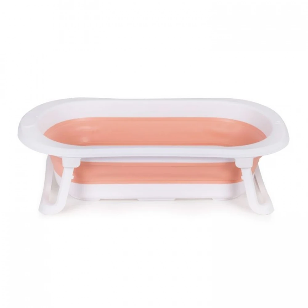 Cadita de baie pliabila cu dop de scurgere, Ecotoys - Roz [2]