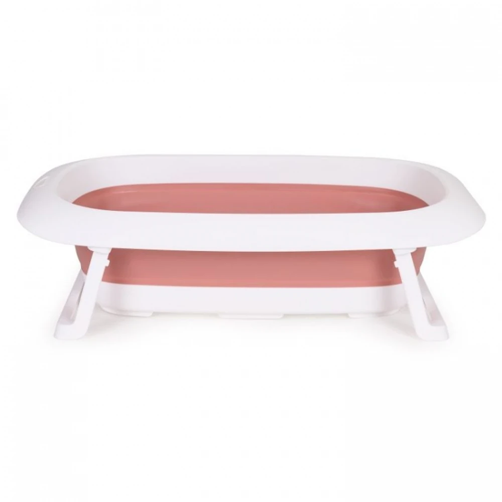 Cadita de baie pliabila cu dop de scurgere, Ecotoys - Roz [2]
