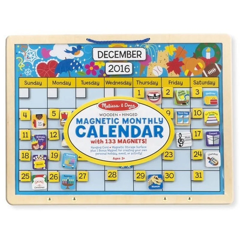 Calendar din lemn magnetic Melissa and Doug [1]