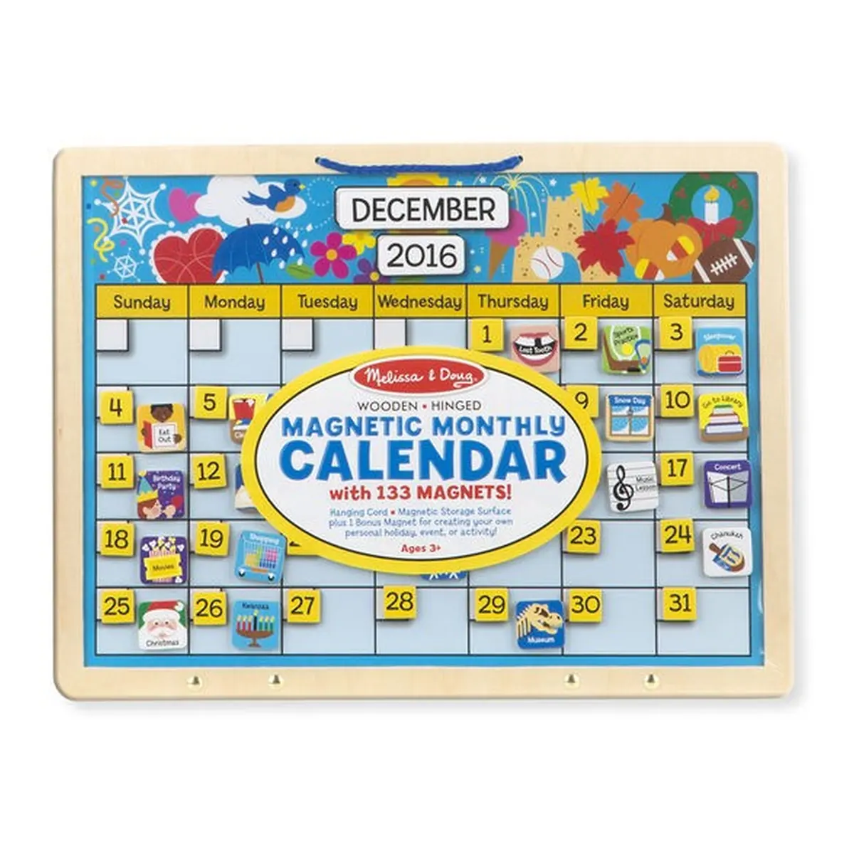 Calendar din lemn magnetic Melissa and Doug [3]