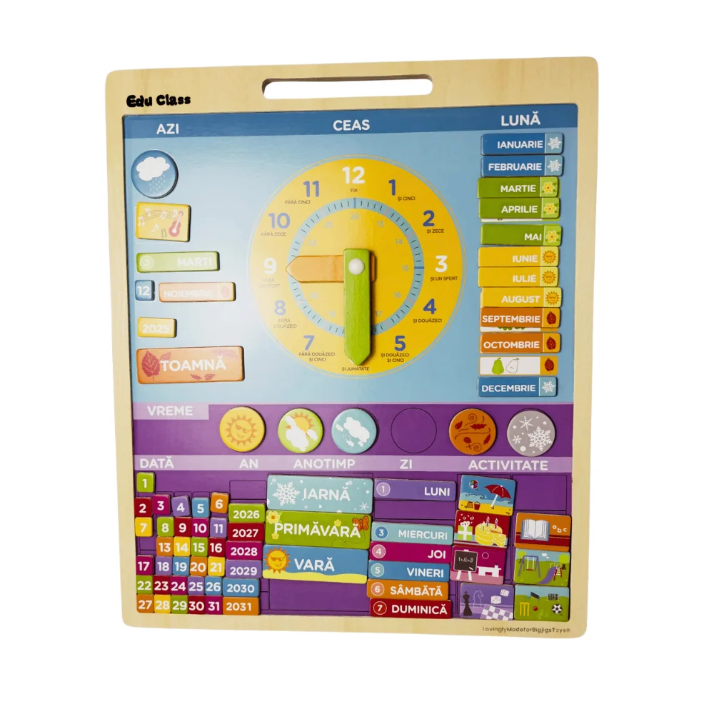 Calendar magnetic vremea limba romana BIGJIGS Toys [3]