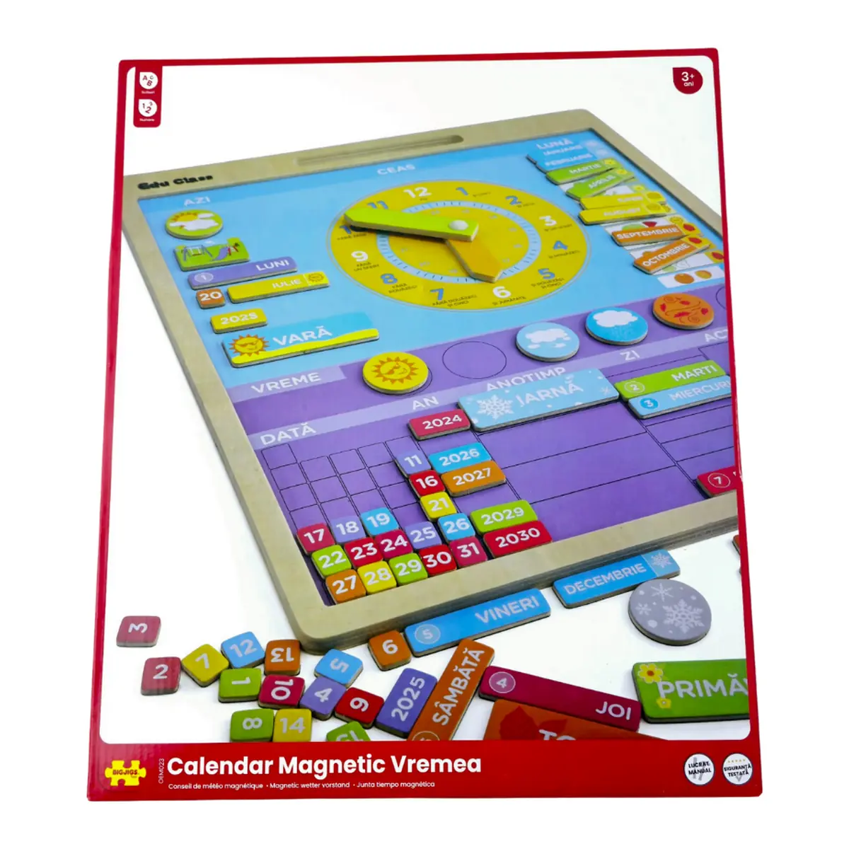 Calendar magnetic vremea limba romana BIGJIGS Toys [4]