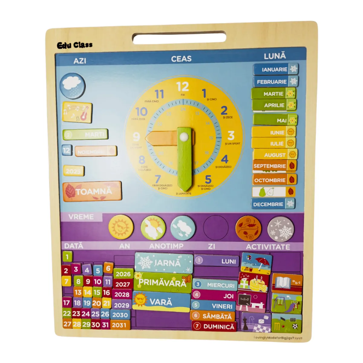 Calendar magnetic vremea limba romana BIGJIGS Toys [3]