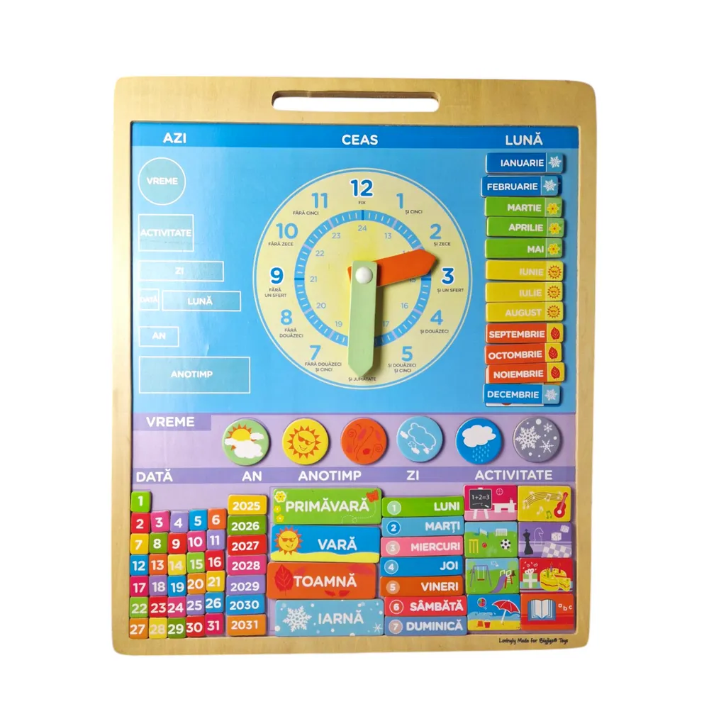 Calendar magnetic vremea limba romana BIGJIGS Toys [8]